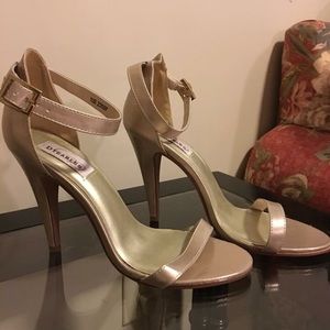 Gold heels, never worn